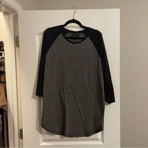 Pacsun 3/4 Sleeve Scalloped Shirt